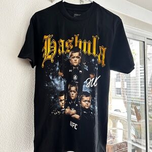 UFC Black and Gold Hasbulla Graphic Tee